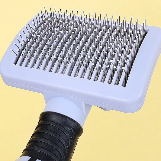 Self - Cleaning Slicker Brush - Gentle De-Shedding & Detangling for Dogs & Cats