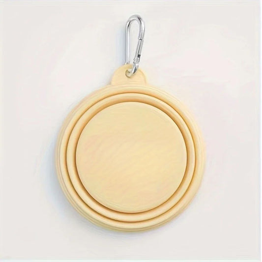 Collapsible Silicone Travel Bowl for Pets – with Carabiner Clip